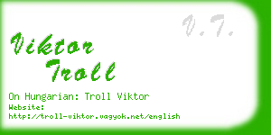 viktor troll business card